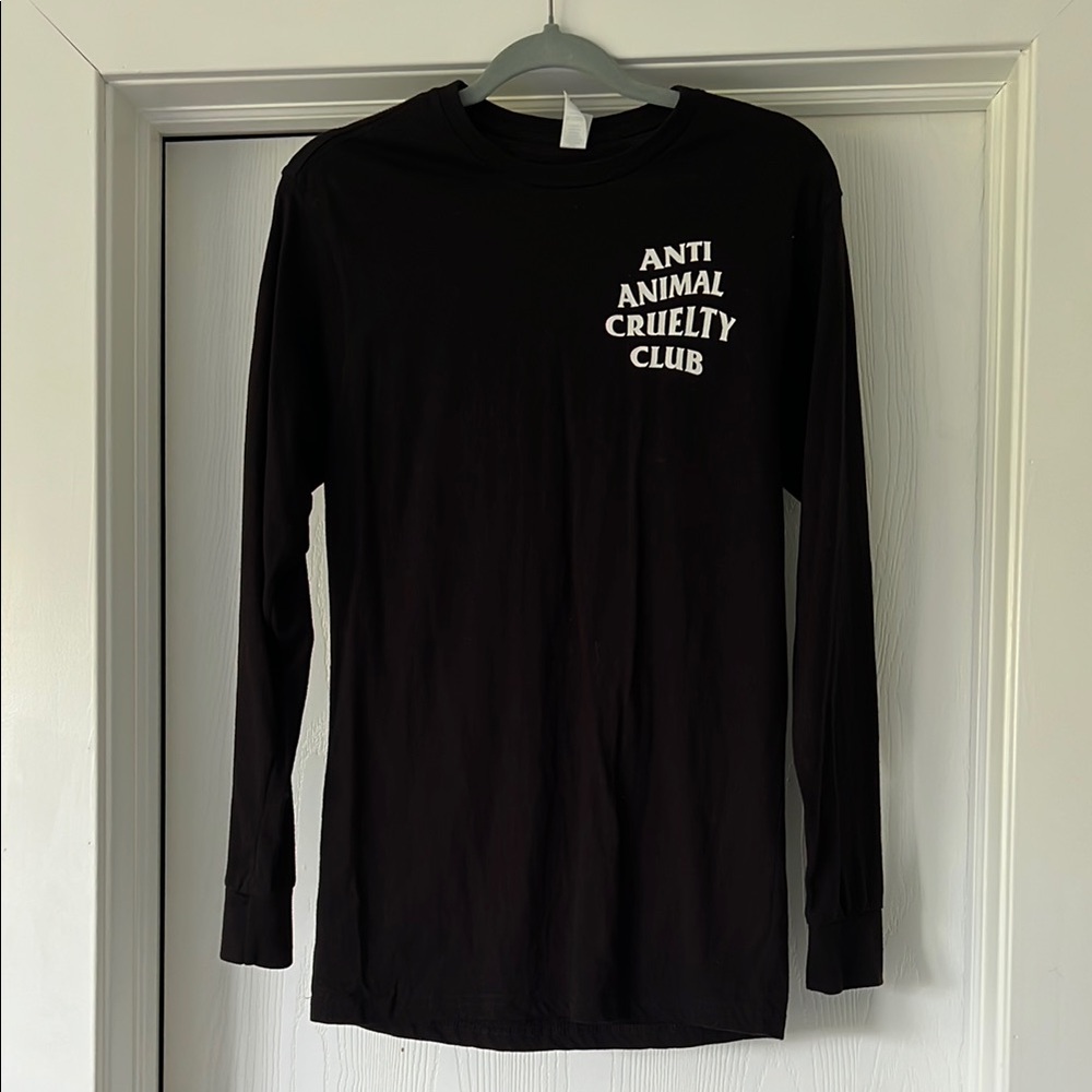 “Anti Animal Cruelty Club” Black Long Sleeve Shirt